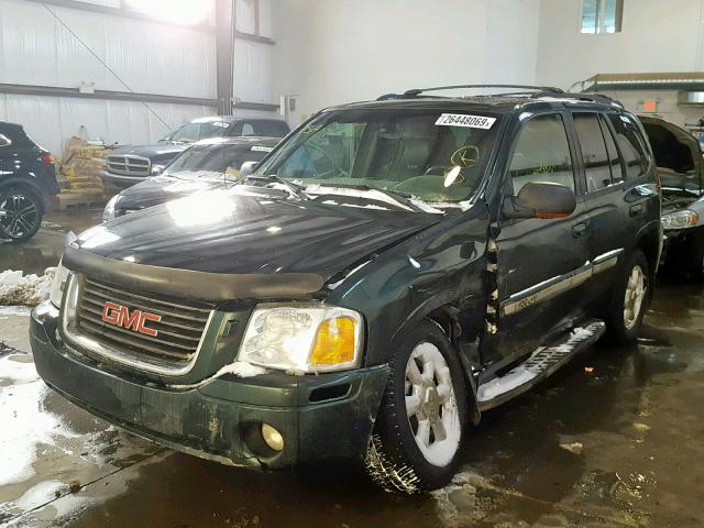 1GKDT13S632348605 - 2003 GMC ENVOY GREEN photo 2