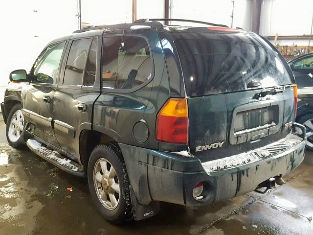 1GKDT13S632348605 - 2003 GMC ENVOY GREEN photo 3