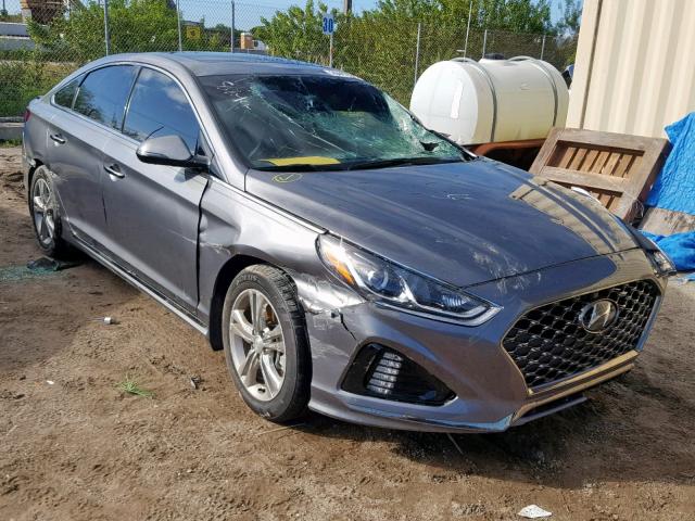 5NPE34AF4JH708294 - 2018 HYUNDAI SONATA SPO GRAY photo 1