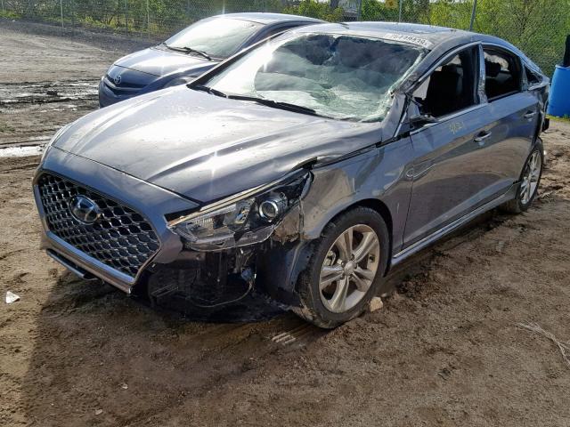 5NPE34AF4JH708294 - 2018 HYUNDAI SONATA SPO GRAY photo 2