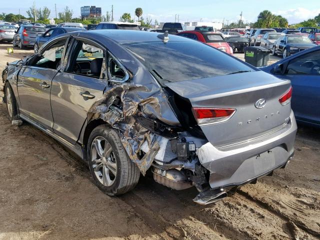 5NPE34AF4JH708294 - 2018 HYUNDAI SONATA SPO GRAY photo 3