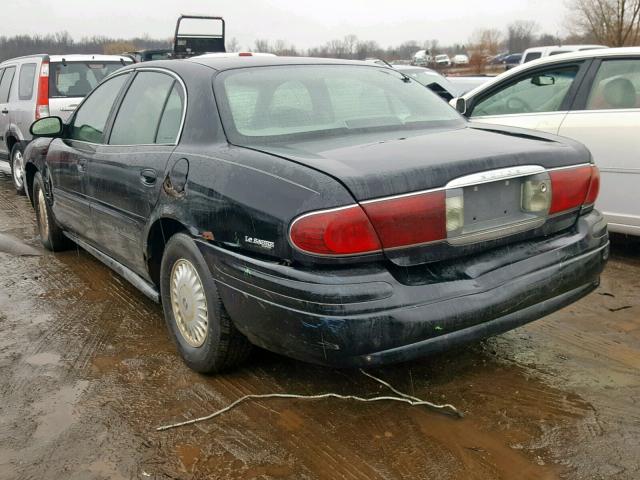 1G4HP54K5YU316436 - 2000 BUICK LESABRE CU BLACK photo 3