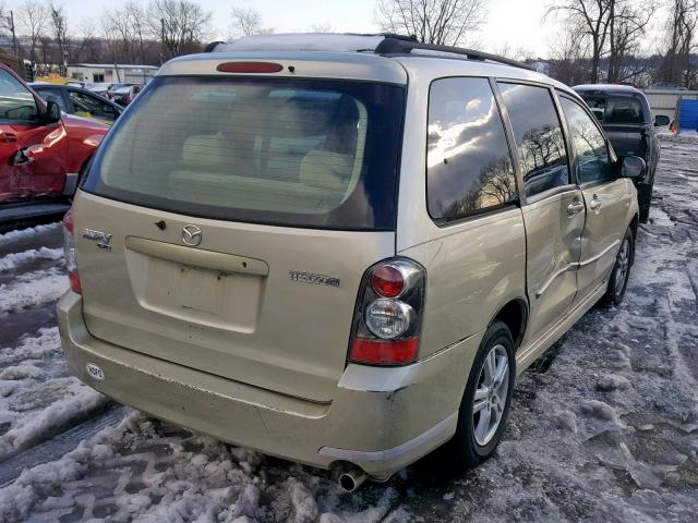 JM3LW28A850543812 - 2005 MAZDA MPV WAGON GOLD photo 4