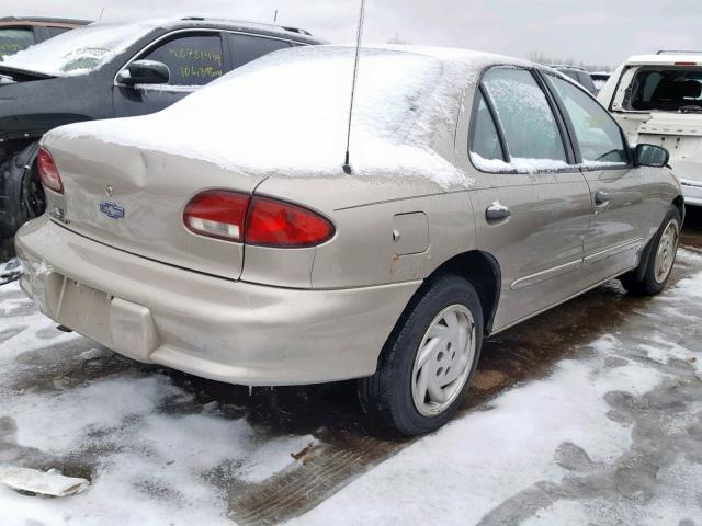 1G1JF5242X7213445 - 1999 CHEVROLET CAVALIER L GOLD photo 4