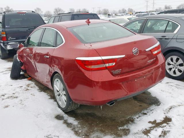 1G4PR5SK6E4130778 - 2014 BUICK VERANO CON RED photo 3