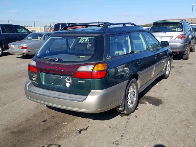 4S3BH806227624977 - 2002 SUBARU LEGACY OUT GREEN photo 4