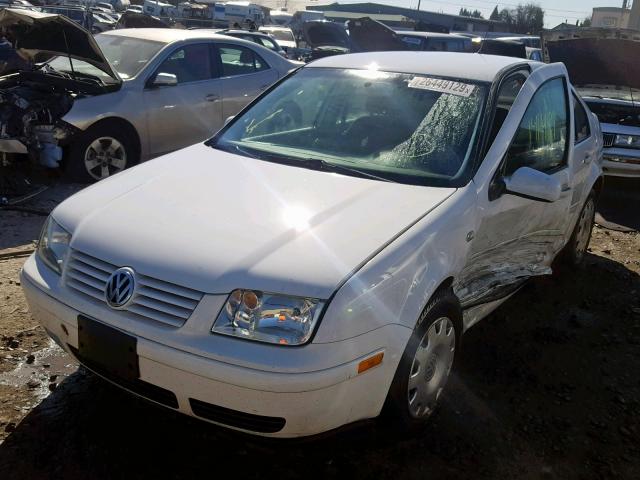 3VWSK69M52M143941 - 2002 VOLKSWAGEN JETTA GLS WHITE photo 2