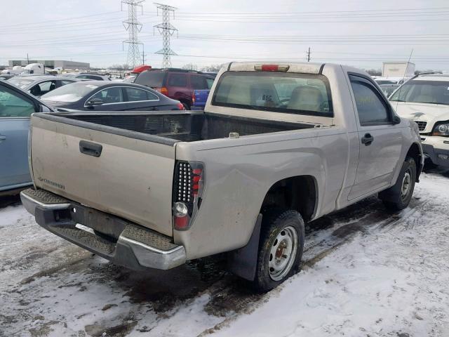 1GCCS149688131615 - 2008 CHEVROLET COLORADO BEIGE photo 4