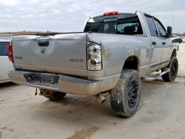 3D7KS28A87G778313 - 2007 DODGE RAM 2500 S SILVER photo 4