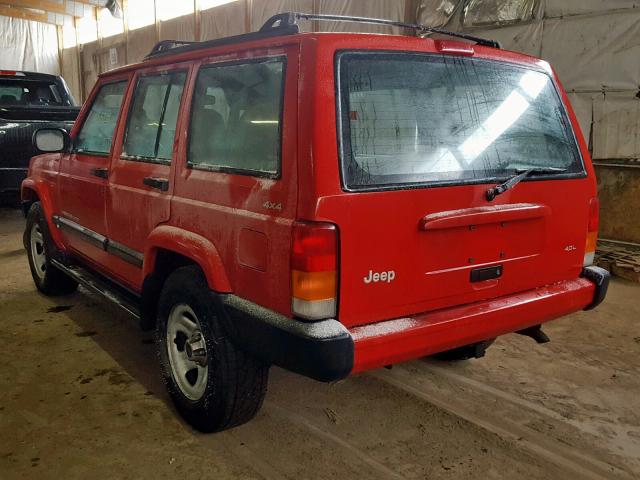 1J4FF68S1XL546729 - 1999 JEEP CHEROKEE RED photo 3