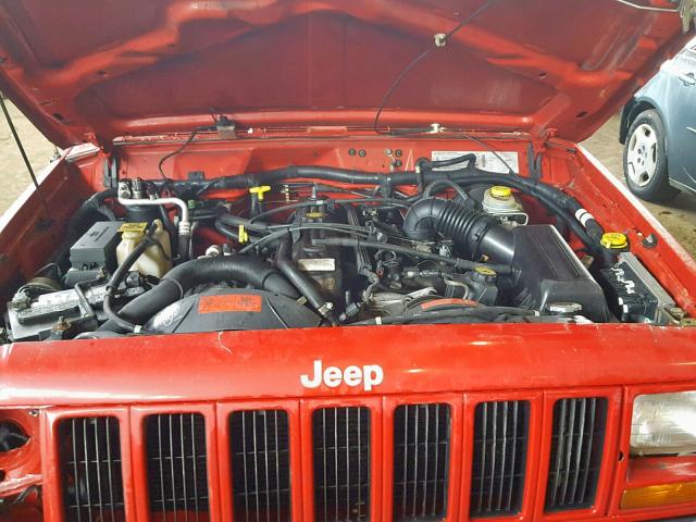 1J4FF68S1XL546729 - 1999 JEEP CHEROKEE RED photo 7