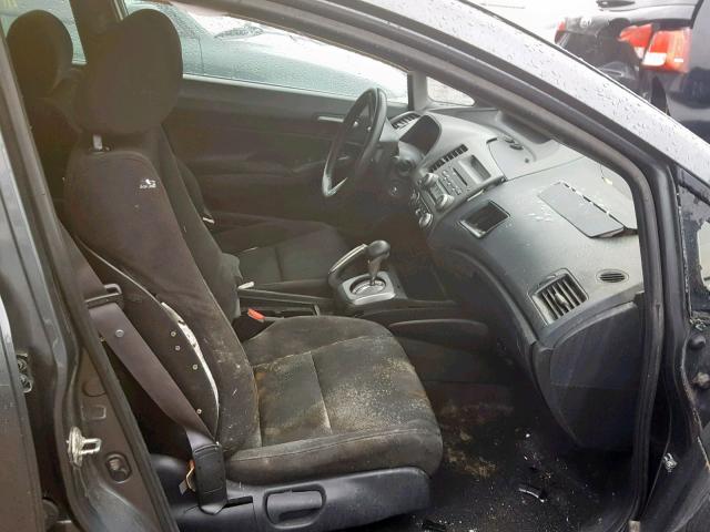 19XFA1F62BE028014 - 2011 HONDA CIVIC LX-S Gris foto 5