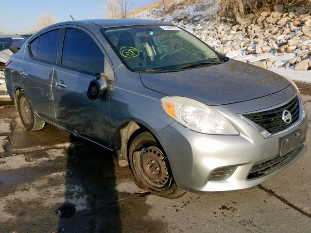 3N1CN7AP6CL842242 - 2012 NISSAN VERSA S GRAY photo 1