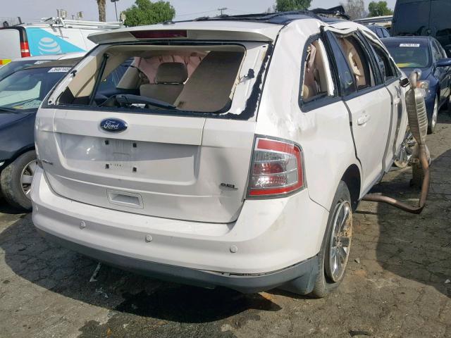 2FMDK3JC5ABA06281 - 2010 FORD EDGE SEL WHITE photo 4