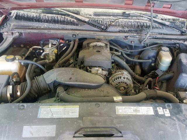 1GKEK13T8YJ116049 - 2000 GMC YUKON MAROON photo 7