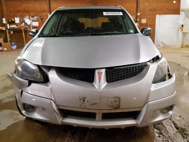 5Y2SM62874Z431035 - 2004 PONTIAC VIBE SILVER photo 9