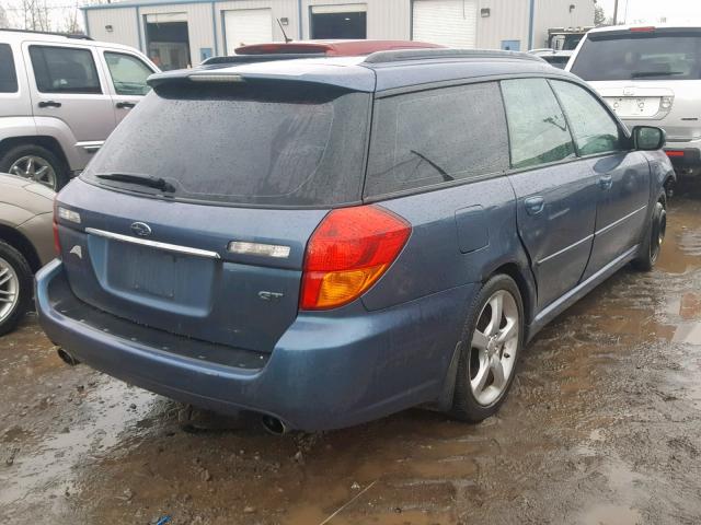 4S3BP676664305683 - 2006 SUBARU LEGACY GT BLUE photo 4