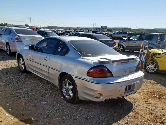 1G2NW12E82C163066 - 2002 PONTIAC GRAND AM G SILVER photo 3