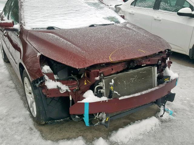 1G11C5SL9FF328502 - 2015 CHEVROLET MALIBU 1LT წითელი ფოტო 9