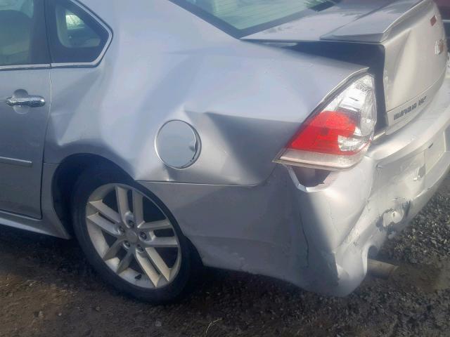 2G1WC5E32D1210944 - 2013 CHEVROLET IMPALA LTZ SILVER photo 9