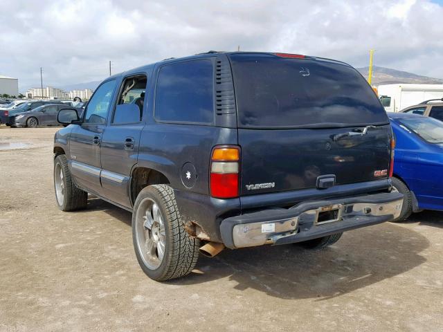 1GKEK13V74R215099 - 2004 GMC YUKON BLACK photo 3