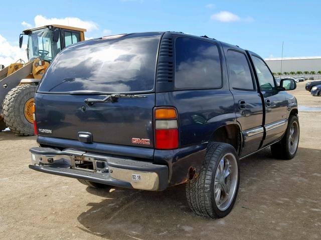 1GKEK13V74R215099 - 2004 GMC YUKON BLACK photo 4