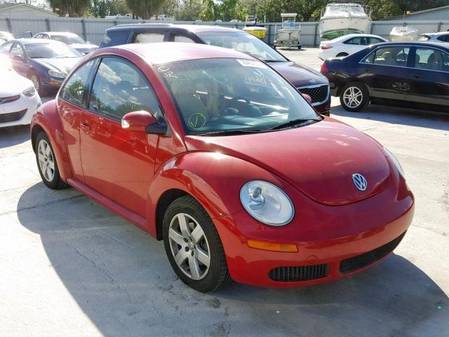 3VWPW31CX7M513655 - 2007 VOLKSWAGEN NEW BEETLE RED photo 1