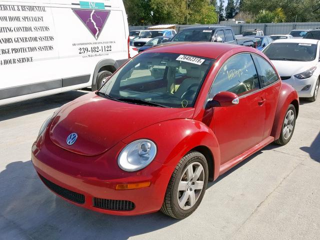 3VWPW31CX7M513655 - 2007 VOLKSWAGEN NEW BEETLE RED photo 2