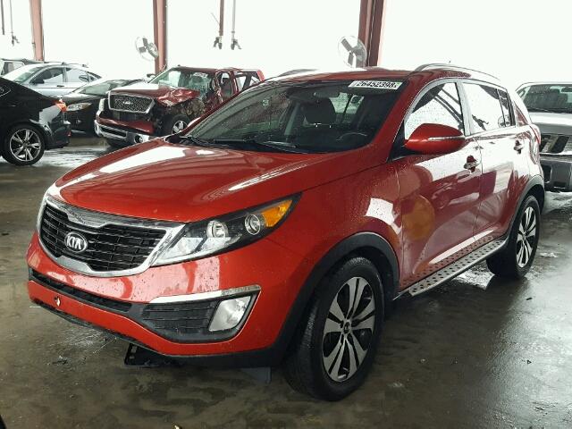 KNDPC3A27D7388932 - 2013 KIA SPORTAGE E RED photo 2