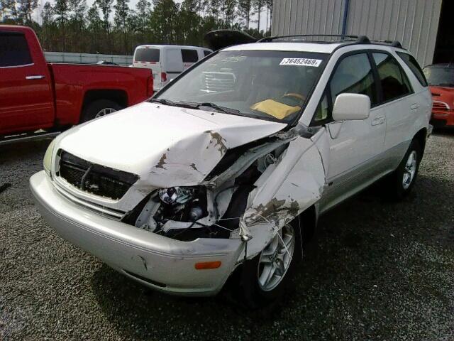 JTJGF10U410098258 - 2001 LEXUS RX 300 WHITE photo 2