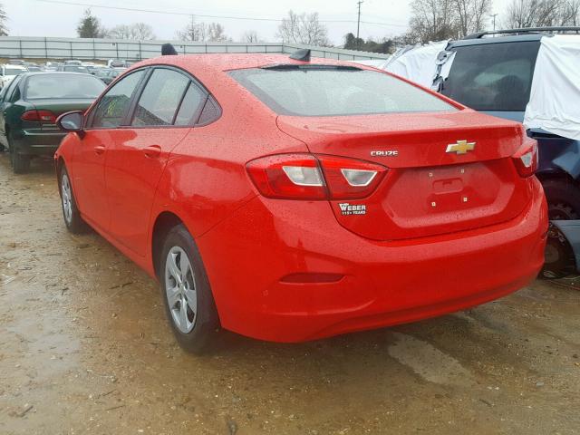 1G1BC5SM3J7169296 - 2018 CHEVROLET CRUZE LS RED photo 3