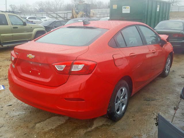 1G1BC5SM3J7169296 - 2018 CHEVROLET CRUZE LS RED photo 4