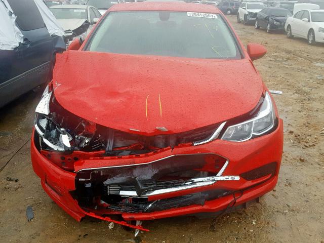 1G1BC5SM3J7169296 - 2018 CHEVROLET CRUZE LS RED photo 9