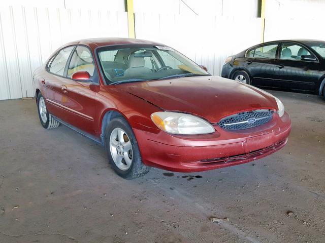 1FAFP55U4YG234116 - 2000 FORD TAURUS SES RED photo 1