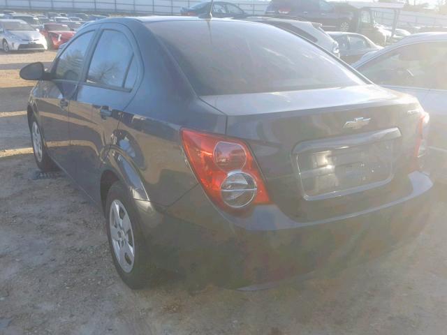 1G1JA5SH5D4240170 - 2013 CHEVROLET SONIC LS GRAY photo 3