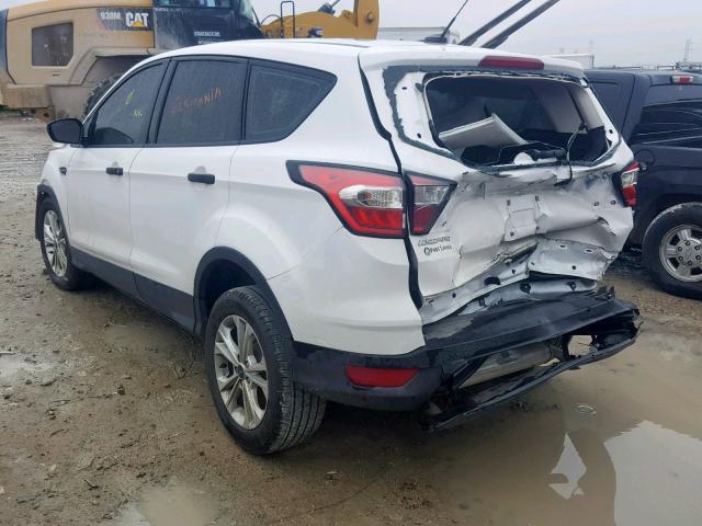 1FMCU0F78JUB42138 - 2018 FORD ESCAPE S WHITE photo 3