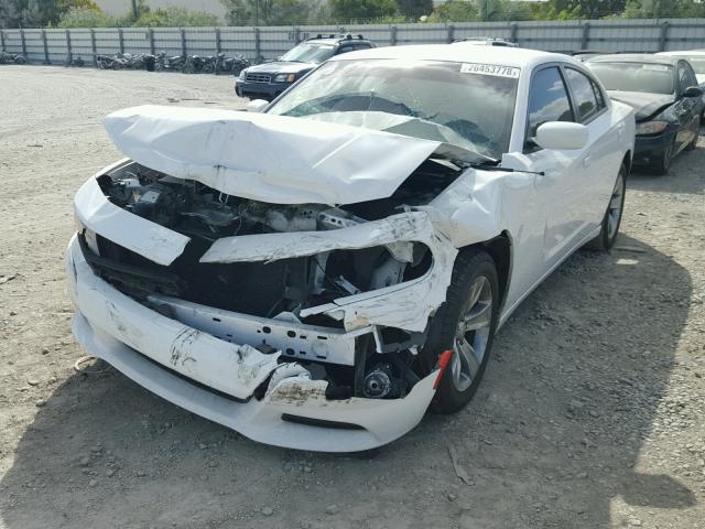 2C3CDXHG4GH196661 - 2016 DODGE CHARGER SX WHITE photo 2