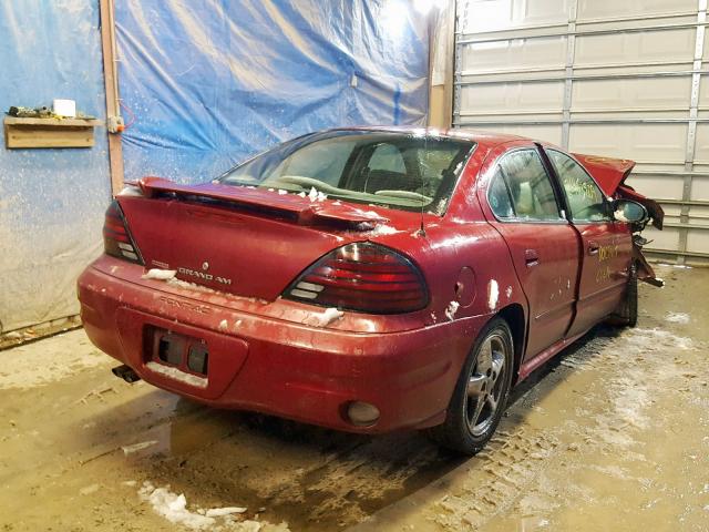 1G2NF52E34M552511 - 2004 PONTIAC GRAND AM S RED photo 4