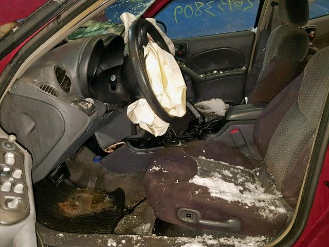 1G2NF52E34M552511 - 2004 PONTIAC GRAND AM S RED photo 5