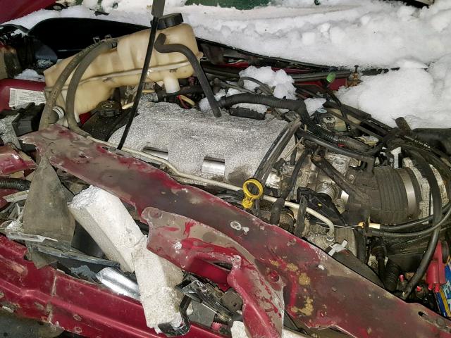 1G2NF52E34M552511 - 2004 PONTIAC GRAND AM S RED photo 7