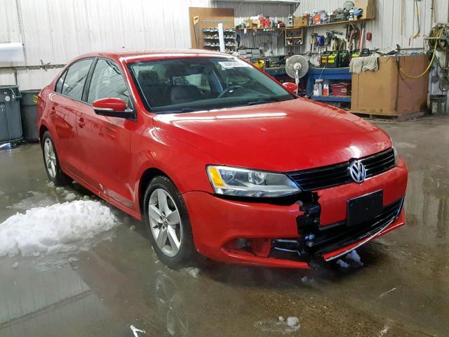 3VWLL7AJ5CM380195 - 2012 VOLKSWAGEN JETTA TDI RED photo 1