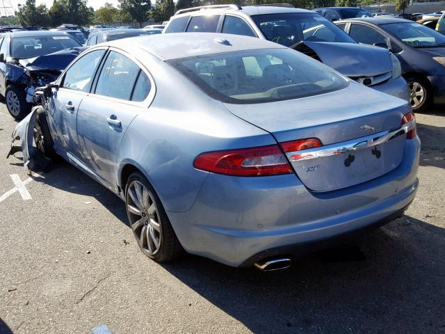 SAJWA0FA1AHR57877 - 2010 JAGUAR XF LUXURY BLUE photo 3