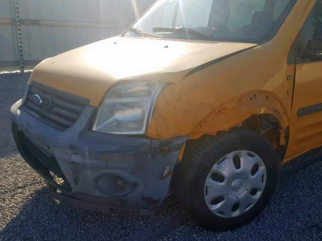 NM0KS9CN9CT078775 - 2012 FORD TRANSIT CO YELLOW photo 9