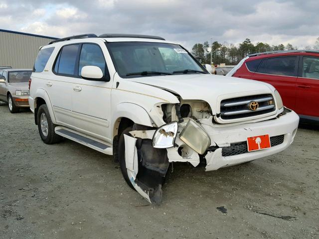 5TDZT38A11S056024 - 2001 TOYOTA SEQUOIA LI WHITE photo 1