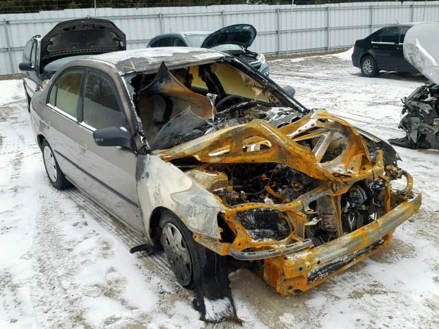 2HGES16493H914846 - 2003 HONDA CIVIC DX BEIGE photo 1