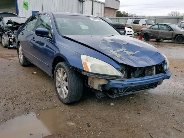 1HGCM66526A058865 - 2006 HONDA ACCORD EX BLUE photo 1