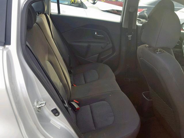 KNADM4A37E6407370 - 2014 KIA RIO LX SILVER photo 6