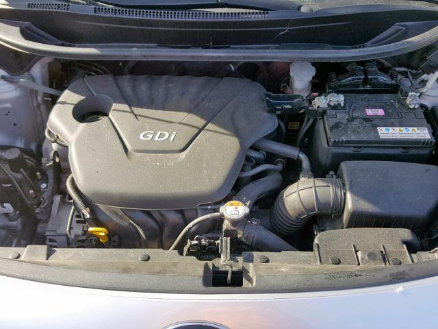 KNADM4A37E6407370 - 2014 KIA RIO LX SILVER photo 7