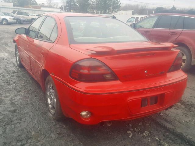 1G2NW52E84C190388 - 2004 PONTIAC GRAND AM G RED photo 3