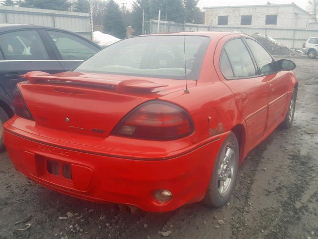 1G2NW52E84C190388 - 2004 PONTIAC GRAND AM G RED photo 4